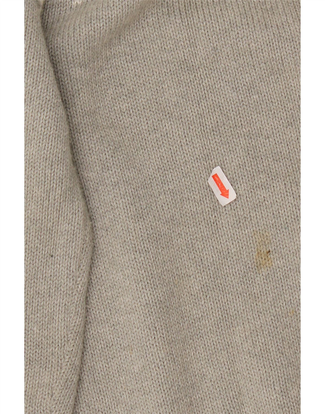 NAUTICA Mens Cardigan Sweater Medium Grey Fair Isle Cotton
