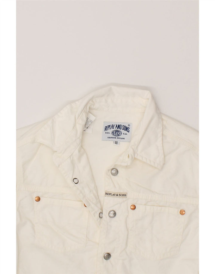 REPLAY Boys Shirt 6-7 Years White Cotton Vintage Replay and Second-Hand Replay from Messina Hembry 
