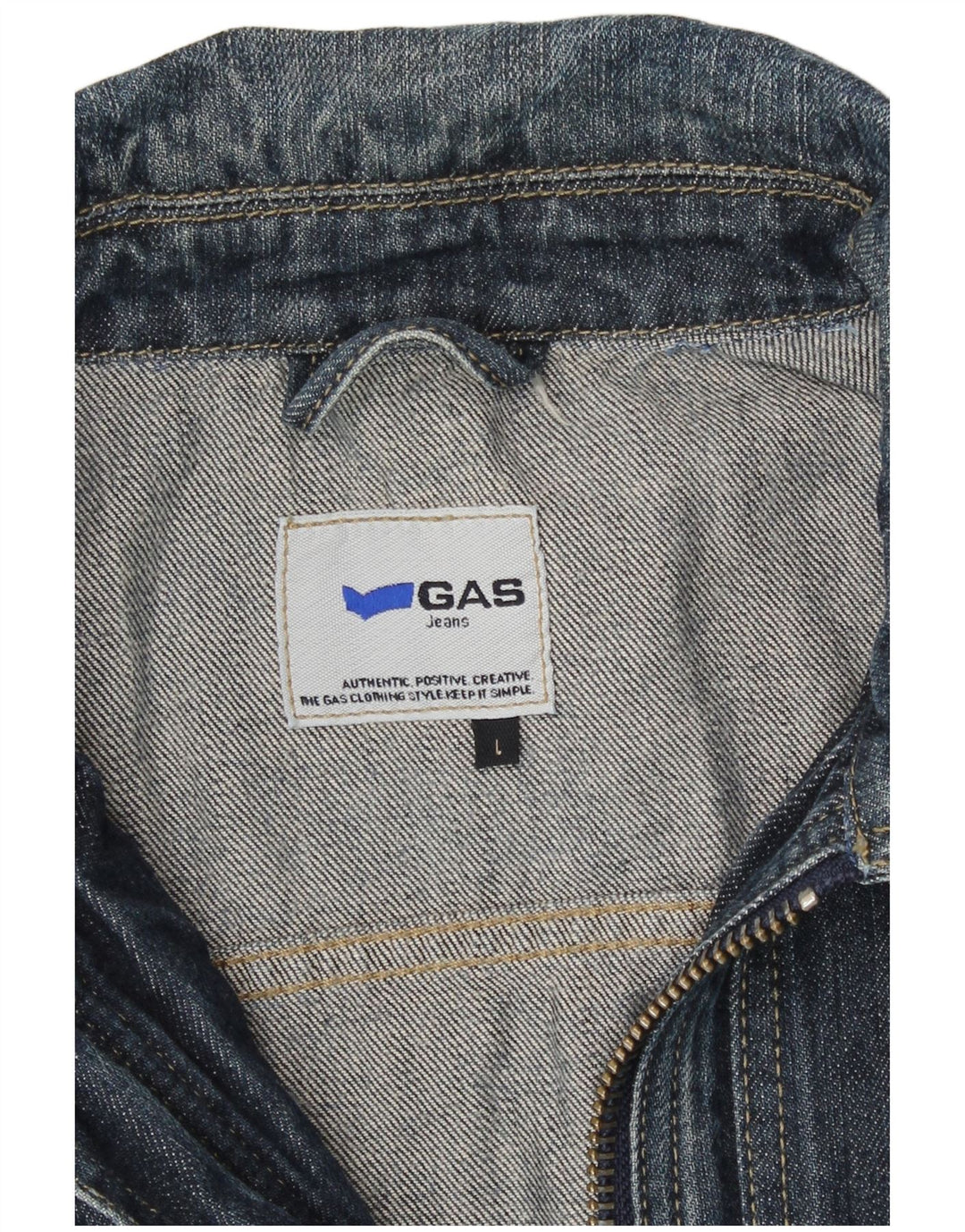 Chaqueta vaquera para mujer Gas UK 44 Algodón azul grande