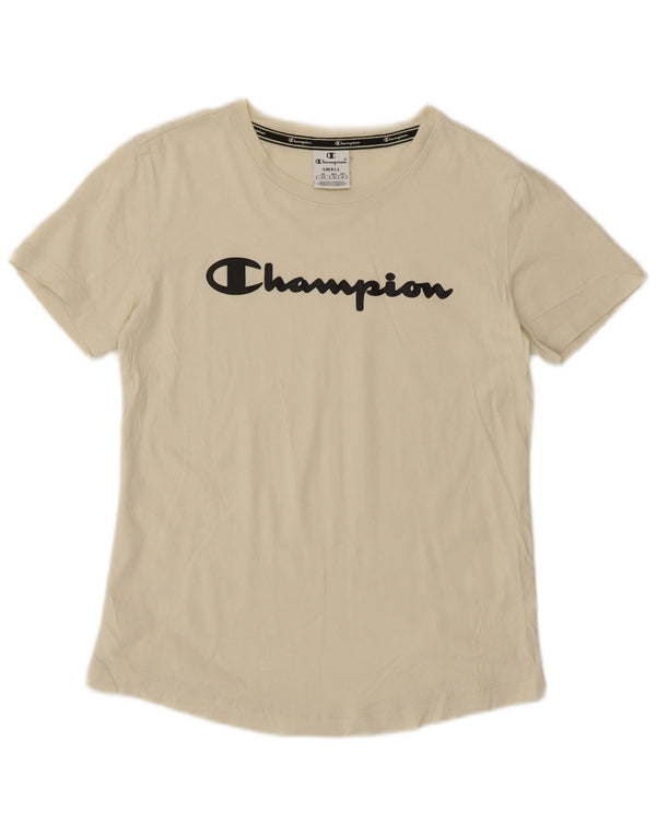 Champion Camiseta Gráfica para Mujer Top UK 10 Small Off White