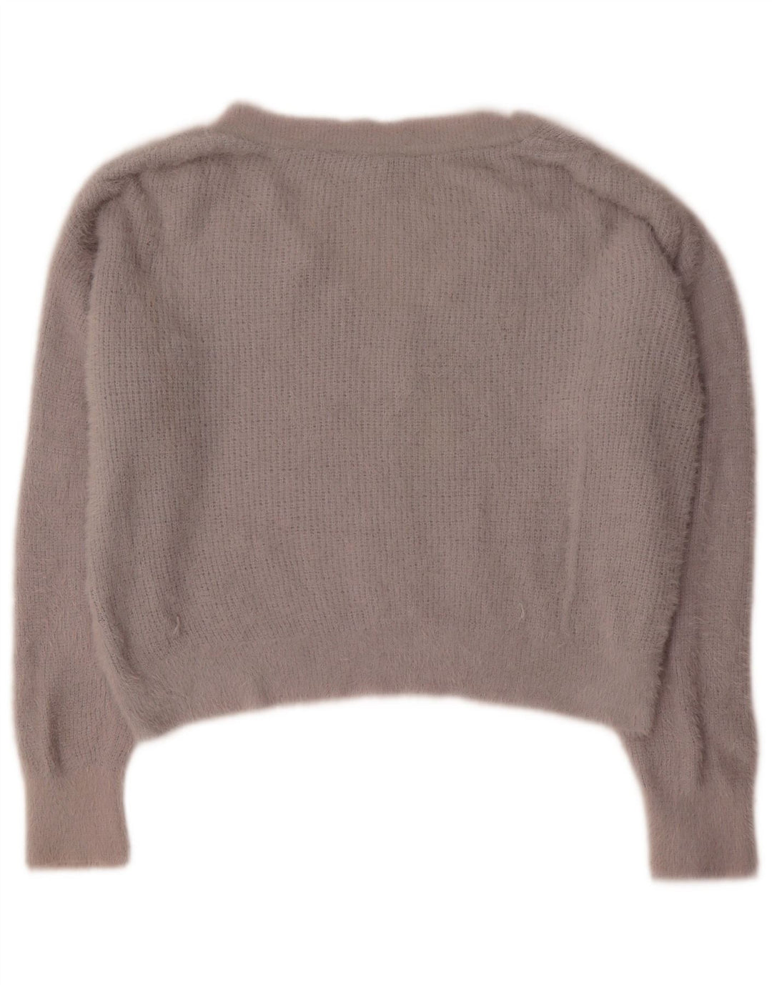Topshop Suéter tipo jersey de gran tamaño con cuello en V para mujer UK 10 Small Grey