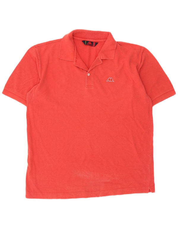 Polo Kappa Hombre Algodón Rojo Medio