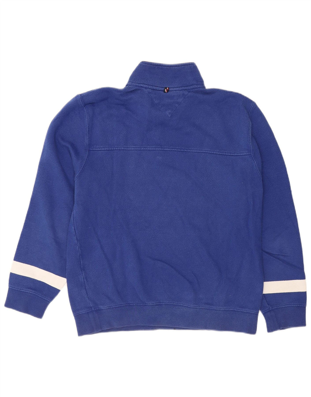 Tommy Hilfiger Sudadera con Cuello y Cremallera para Hombre Jersey de algodón Azul Medio