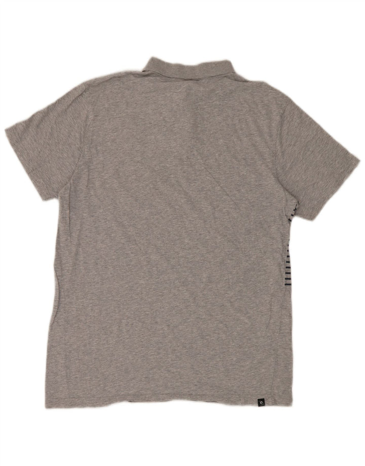 Rip Curl Polo De Corte Relajado Para Hombre Rayas Grises Grandes