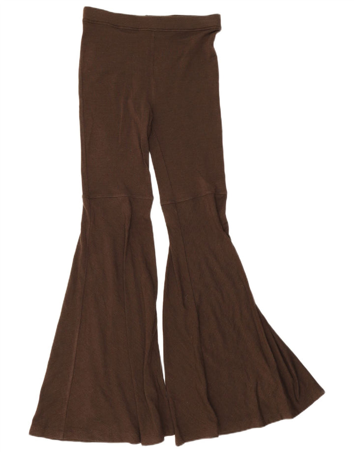 Roccobarocco Leggings acampanados para mujer Reino Unido 8 Pequeño Marrón
