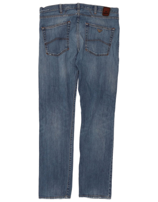 Vaqueros Armani Hombre Slim W34 L30 Algodón Azul