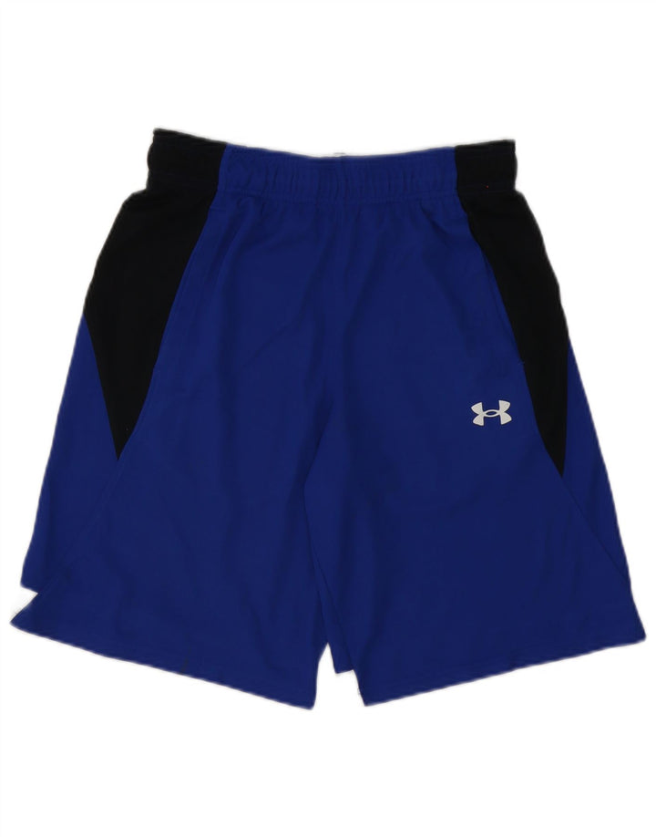 Under Armour Pantalón corto deportivo para hombre Poliéster color block azul pequeño