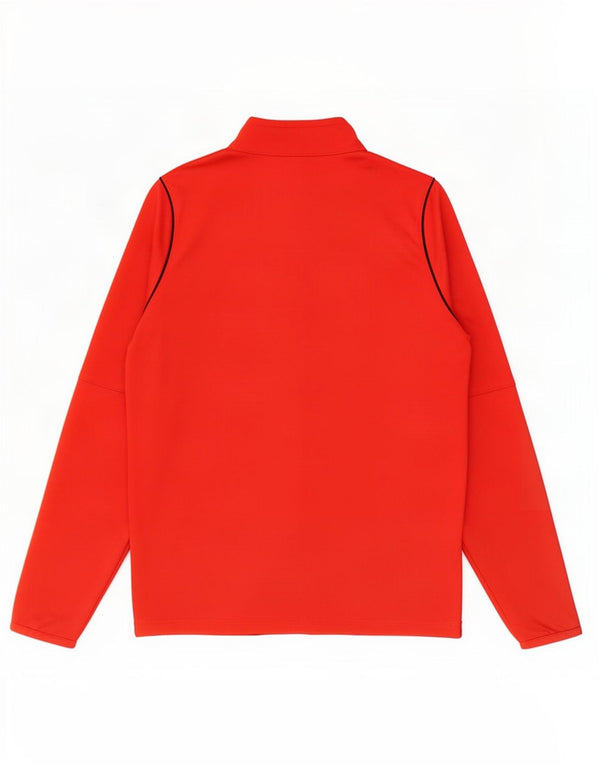 Nike Boys Dri Fit Tracksuit Top Jacket 10-11 Years Medium Red Polyester