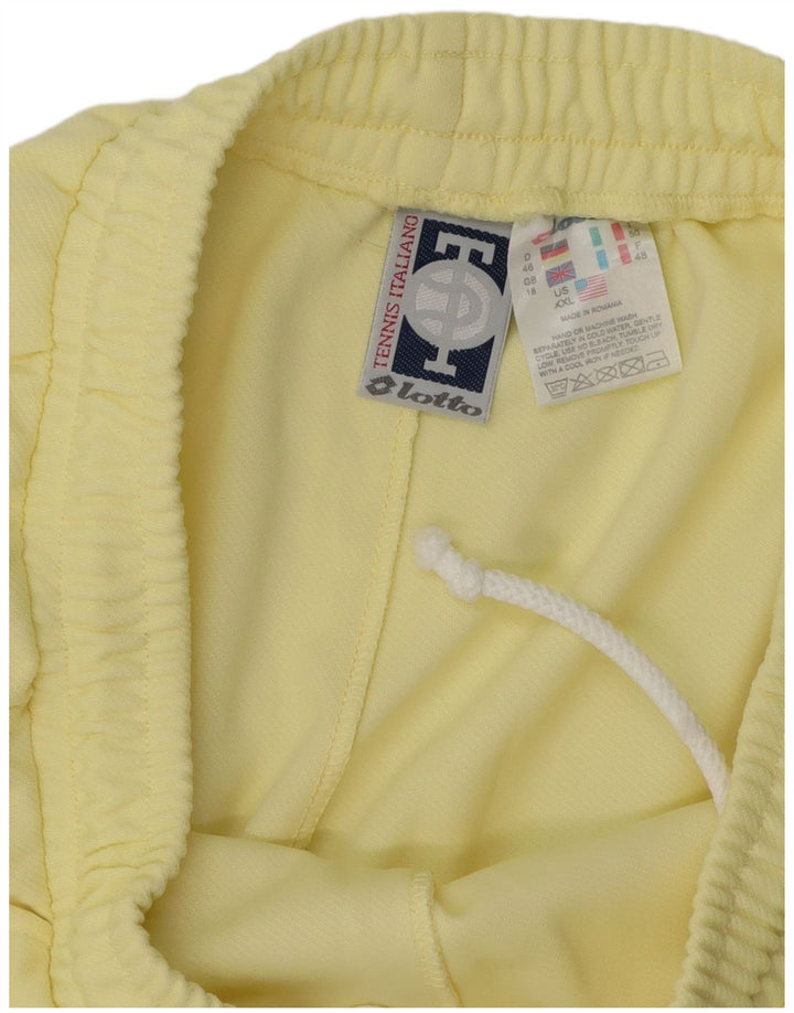 LOTTO Pantalón Chándal Mujer ES 40 XL Poliéster Amarillo