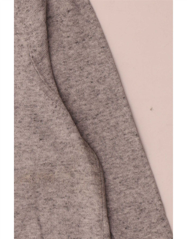 Marks & Spencer Jersey de cuello redondo para hombre de algodón moteado gris medio