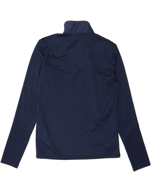 ADIDAS Mens Aeroready Zip Neck Pullover Tracksuit Top Medium Navy Blue