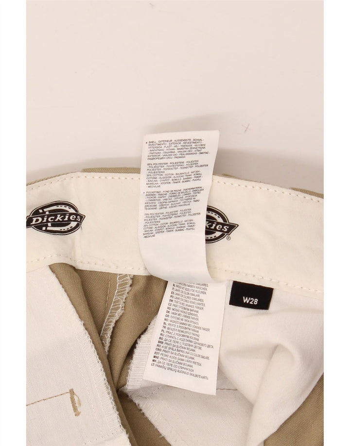 DICKIES Pantalón chino recto para hombre W28 L27 Poliéster caqui