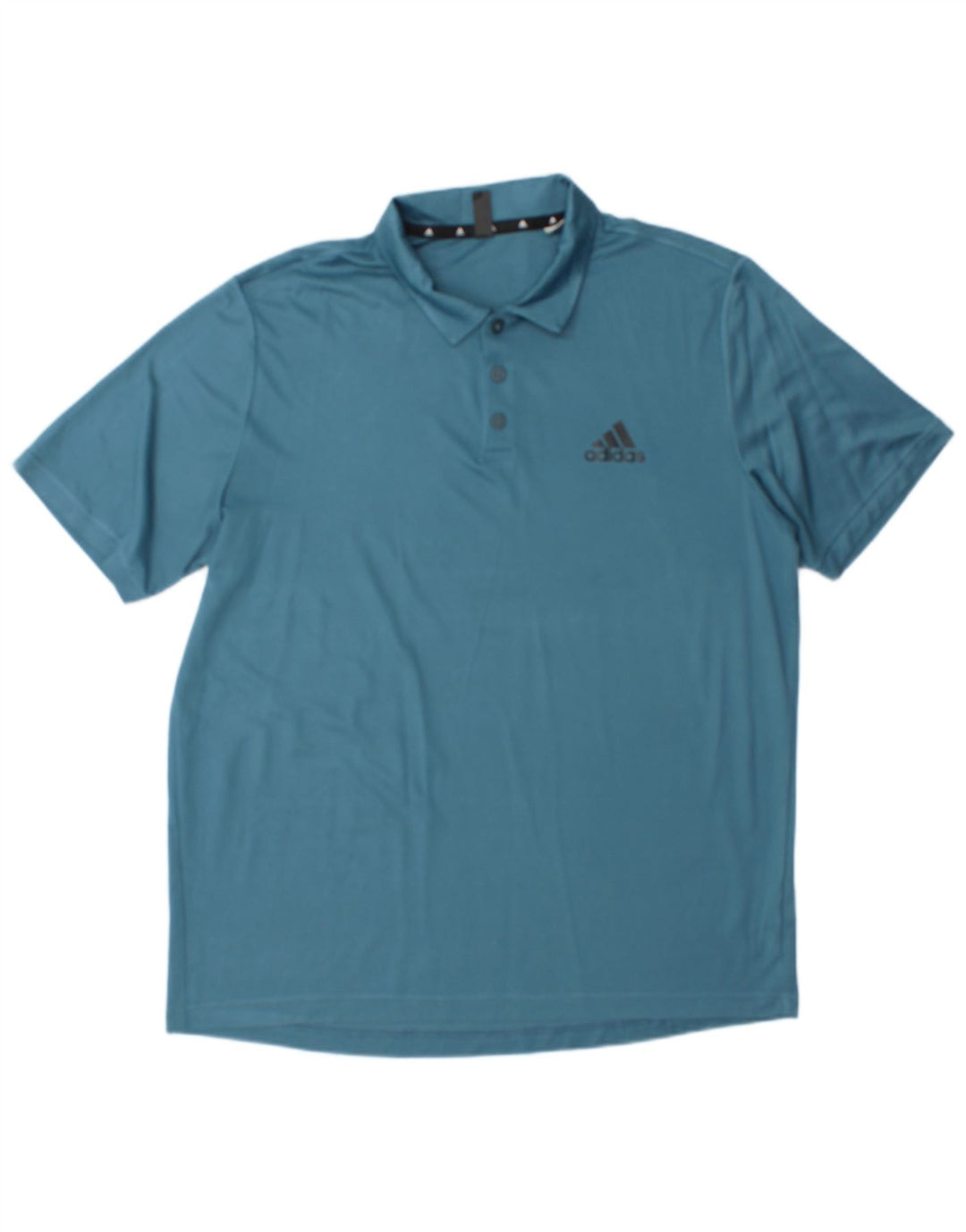Adidas Polo Aeroready para hombre grande poliéster azul