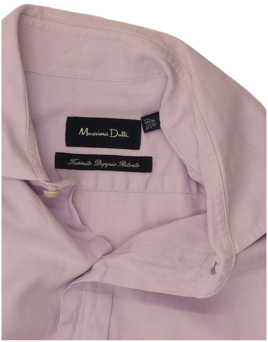 Camisa Massimo Dutti Hombre Talla 15 3/4 40 Mediana Espiga Morada