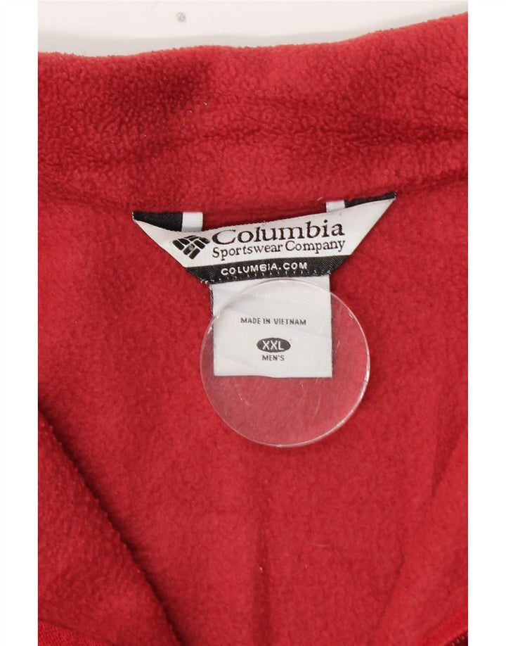 Chaqueta polar COLUMBIA para hombre ES 44 2XL Poliéster rojo