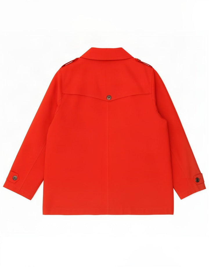 Marks & Spencer Gabardina corta para mujer UK 22 3XL Poliéster rojo