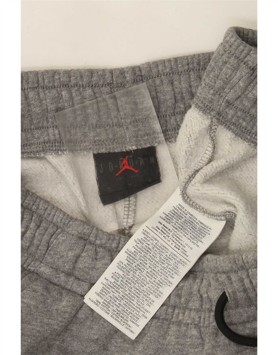 Pantalones De Chándal Jordan Joggers De Algodón Moteado Gris Medio - Hombre