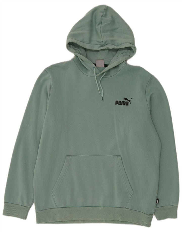 Puma Hombre Sudadera Con Capucha Jumper Algodón Verde Medio