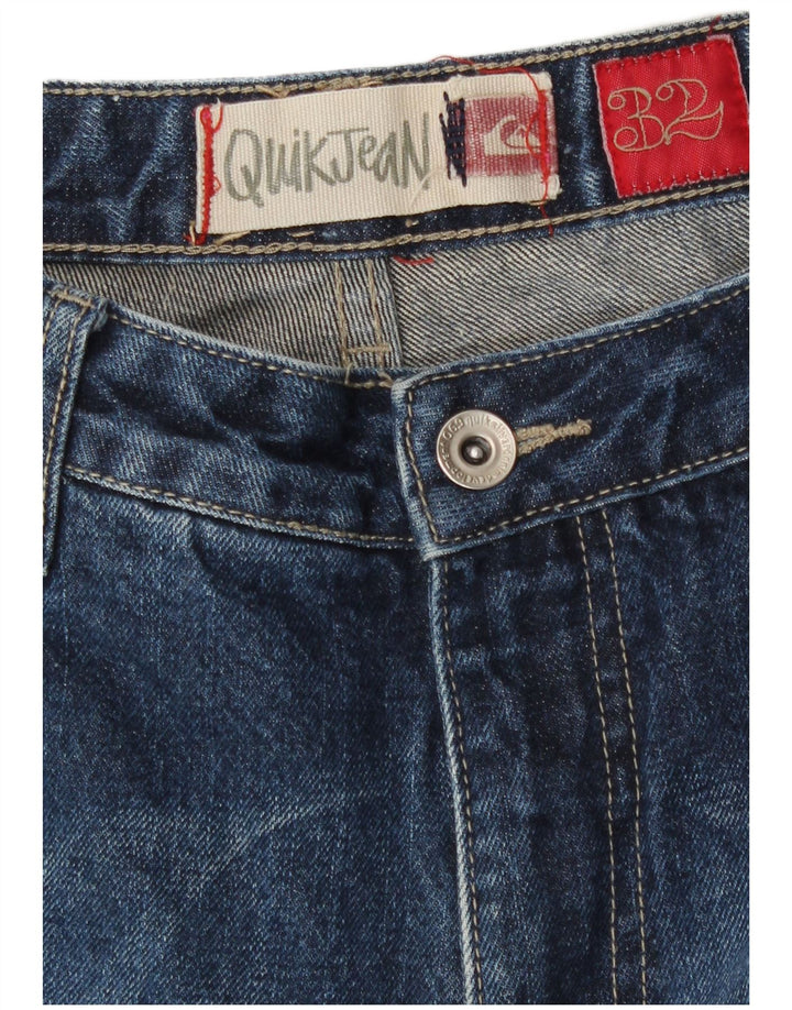Quiksilver Vaqueros Bootcut Gráficos para Hombre W32 L31 Algodón Azul