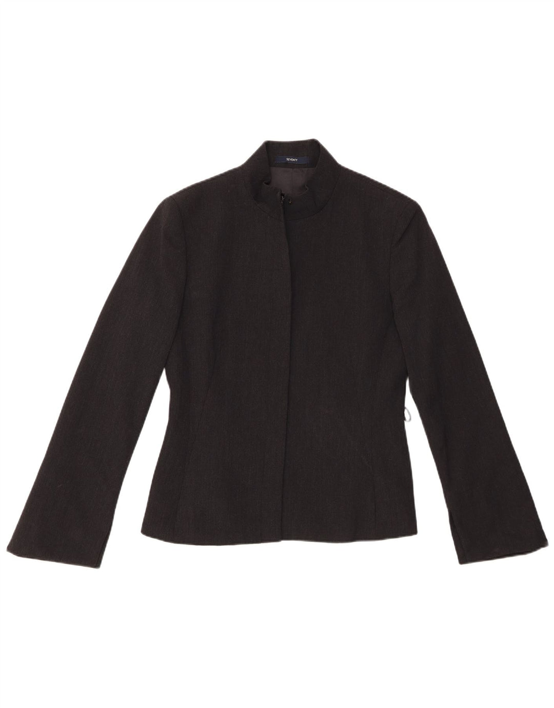 SEVENTY Chaqueta Blazer para Mujer IT 44 Mediana Negra Lana Nueva