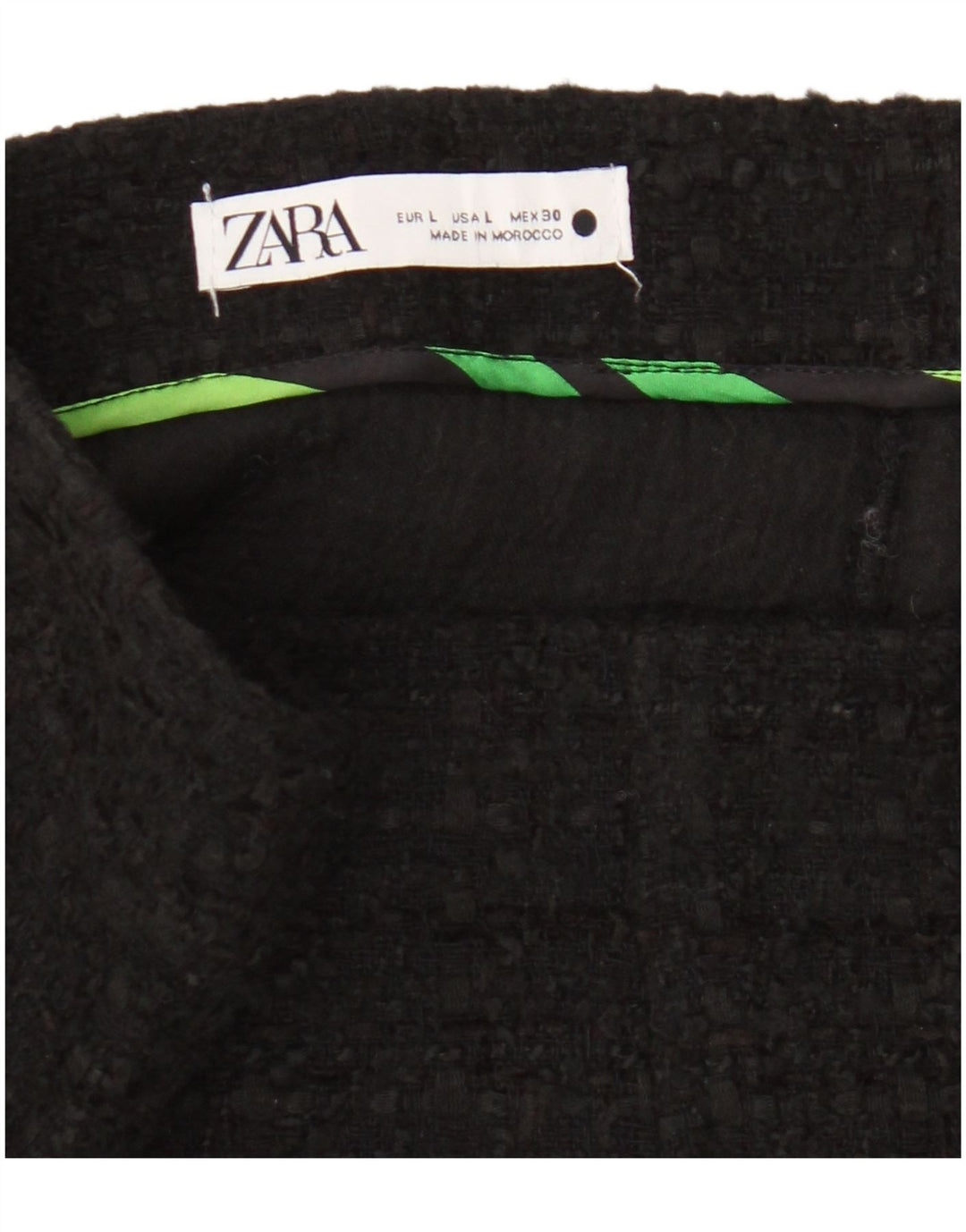 Zara Mujer Minifalda Grande W30 Negro