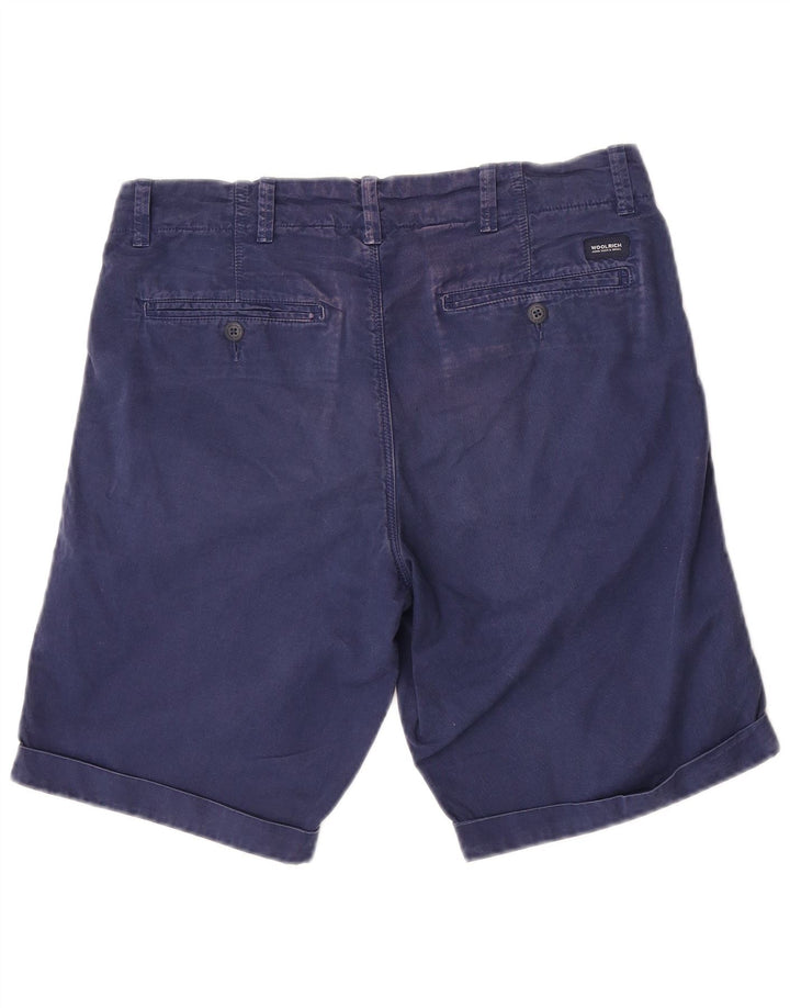 Woolrich Pantalones cortos chinos para hombre W30 Medium Azul marino Algodón