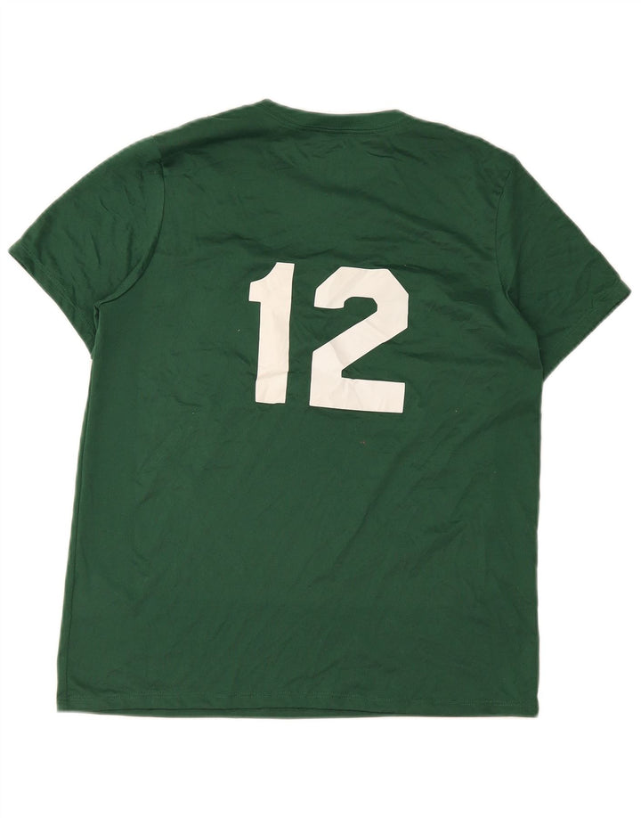 Camiseta Nike Dri Fit Graphic para hombre, parte superior de poliéster verde medio