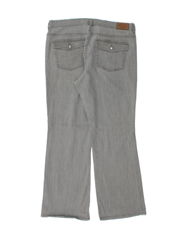 CHAPS Womens Straight Jeans US 16 2XL W36 L31 Grey Cotton Vintage Chaps and Second-Hand Chaps from Messina Hembry 