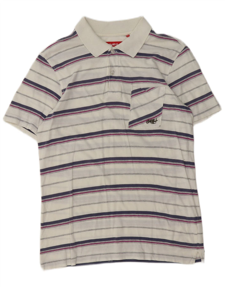 Polo O'Neill Hombre Algodón A Rayas Blanco Mediano