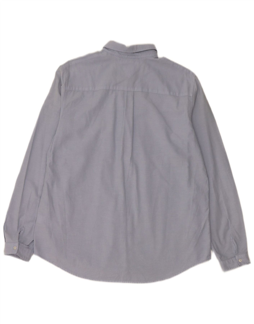 TOMMY HILFIGER Camisa de corte regular para mujer US 10 Grande Algodón azul