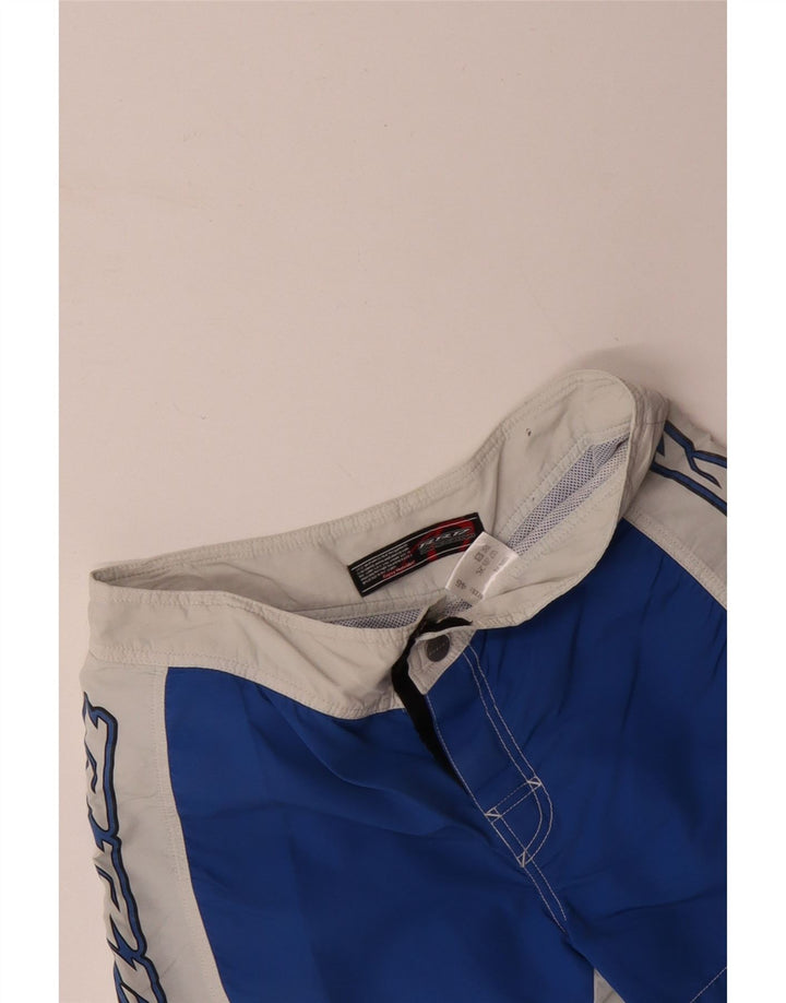 RRD Mens Graphic Bañador Shorts IT 46 Small Azul Colorblock Poliéster