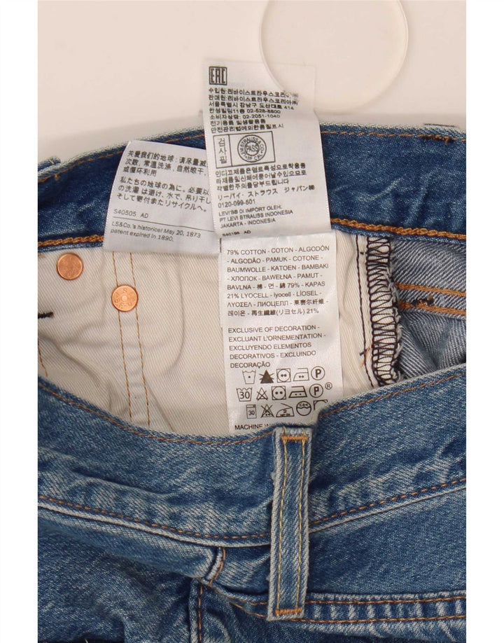 Vaqueros Levi's Mujer 501 Rectos W26 L30 Algodón Azul