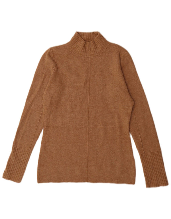 Marks & Spencer Jersey con Cuello Alto para Mujer UK 6 XS Marrón Poliamida