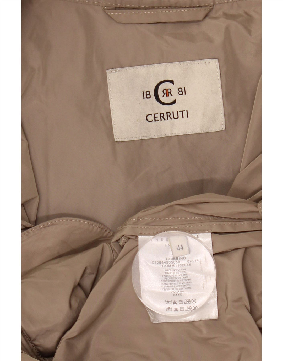 Cerruti 1881 Chaqueta Bomber Mujer IT 44 Poliéster Beige Medio