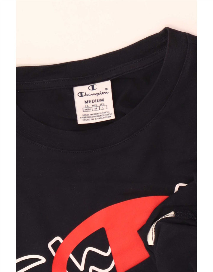 Champion Camiseta Gráfica para Mujer Top UK 12 Medium Azul Marino