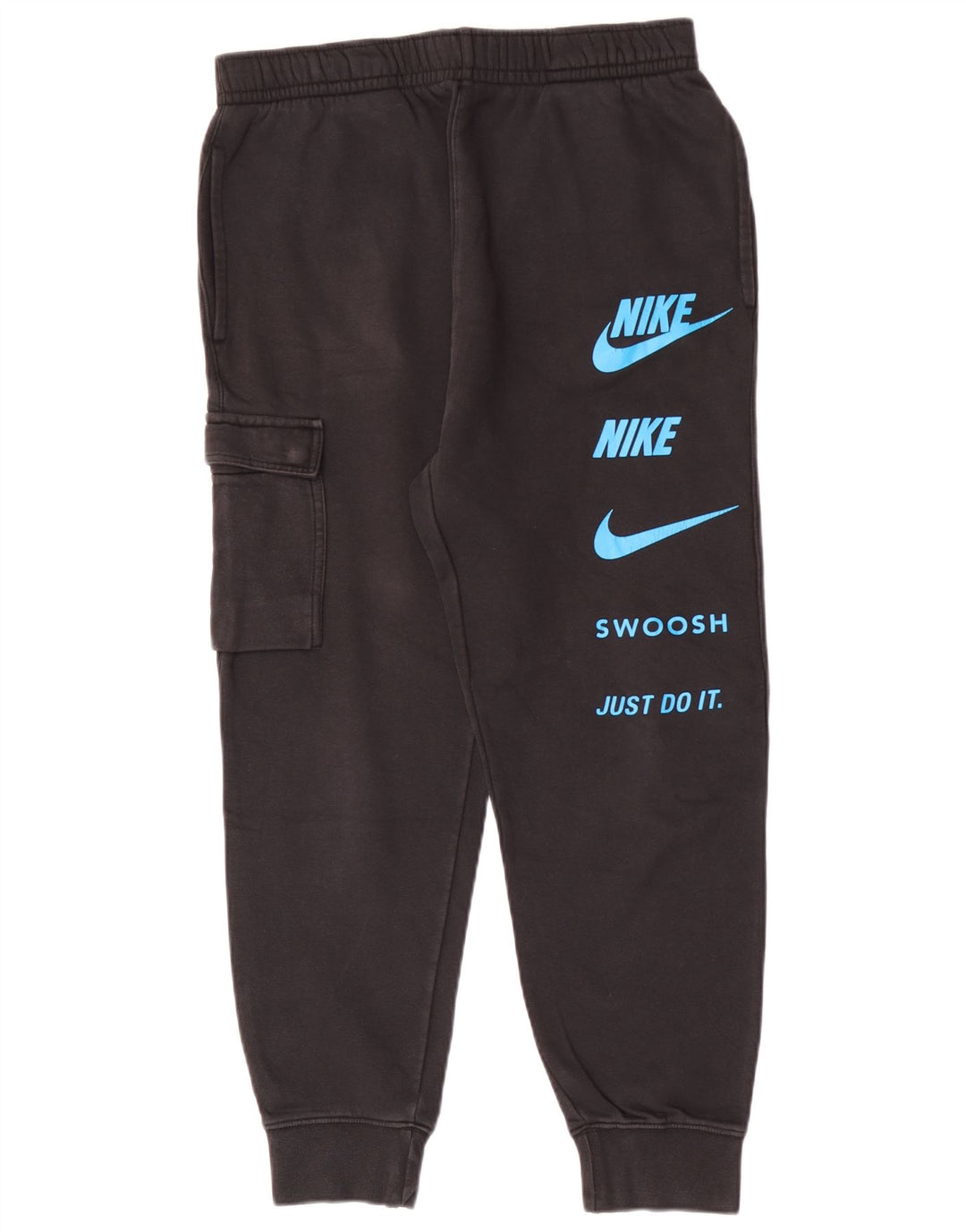 Nike Pantalones De Chándal Con Gráficos Joggers De Algodón Negro Mediano