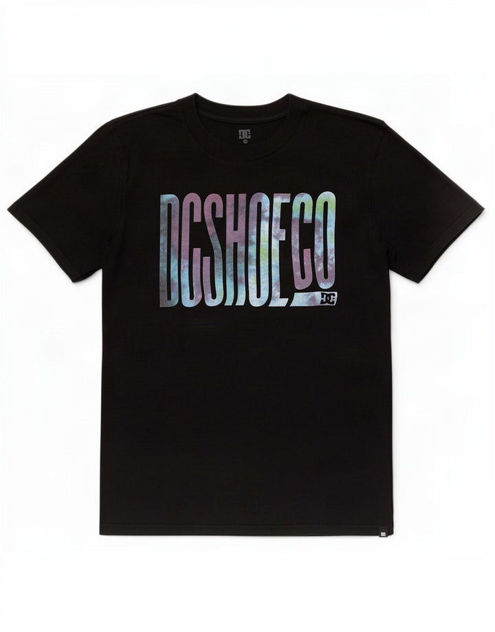 Camiseta gráfica DC para hombre Top mediano de algodón negro
