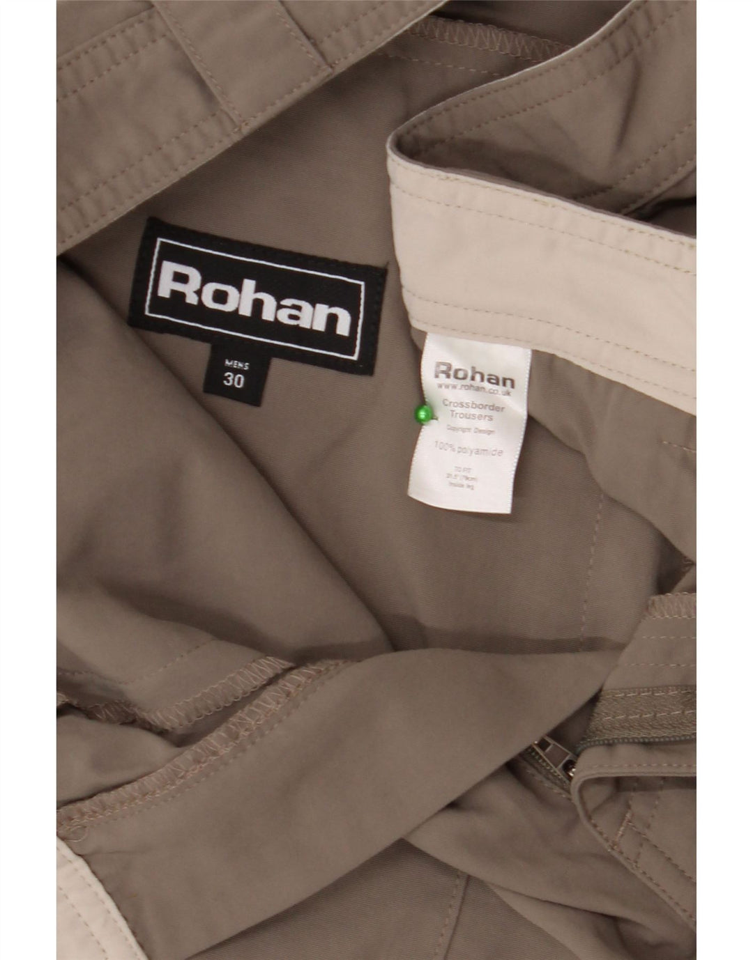 ROHAN Pantalón chino recto para hombre W30 L28 Poliamida gris