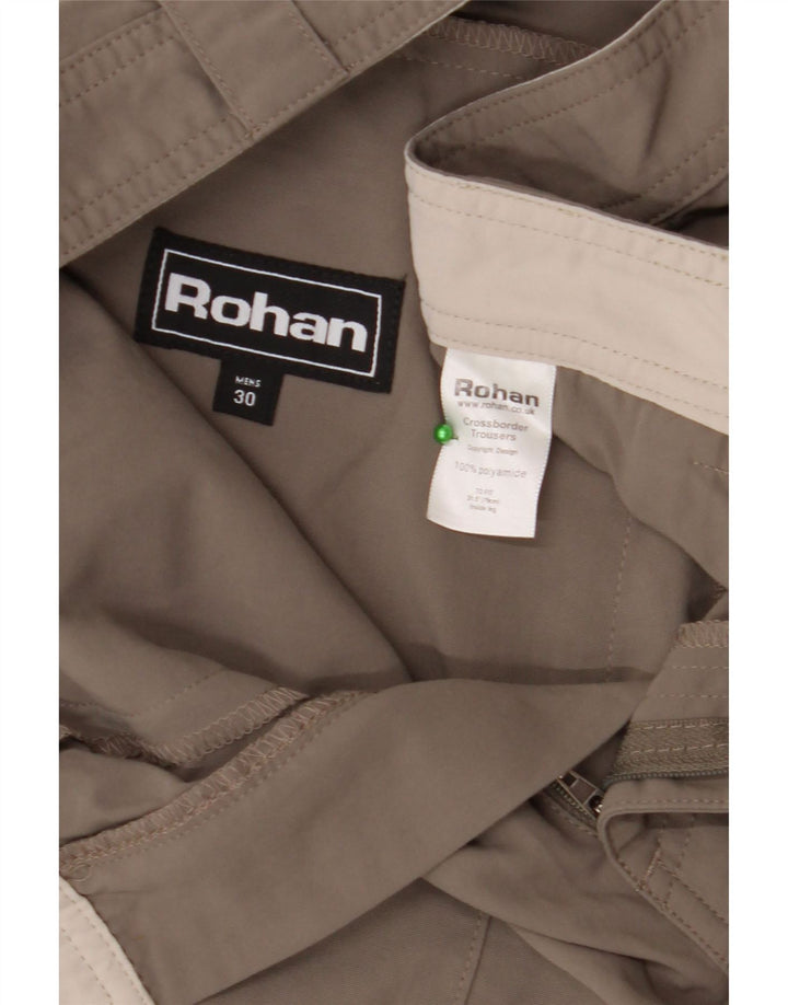 ROHAN Pantalón chino recto para hombre W30 L28 Poliamida gris