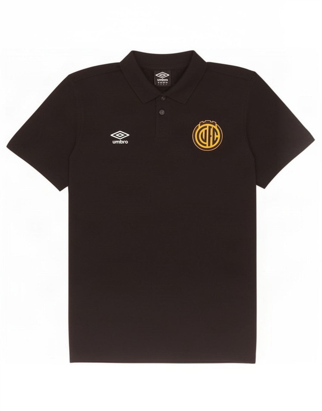Umbro Polo gráfico para hombre de algodón negro grande