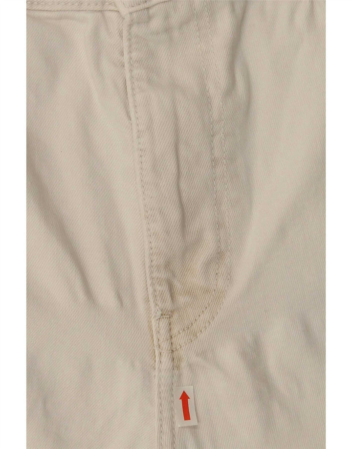 Zara Vaqueros Rectos Mujer EU 46 2XL W36 L26 Blanco