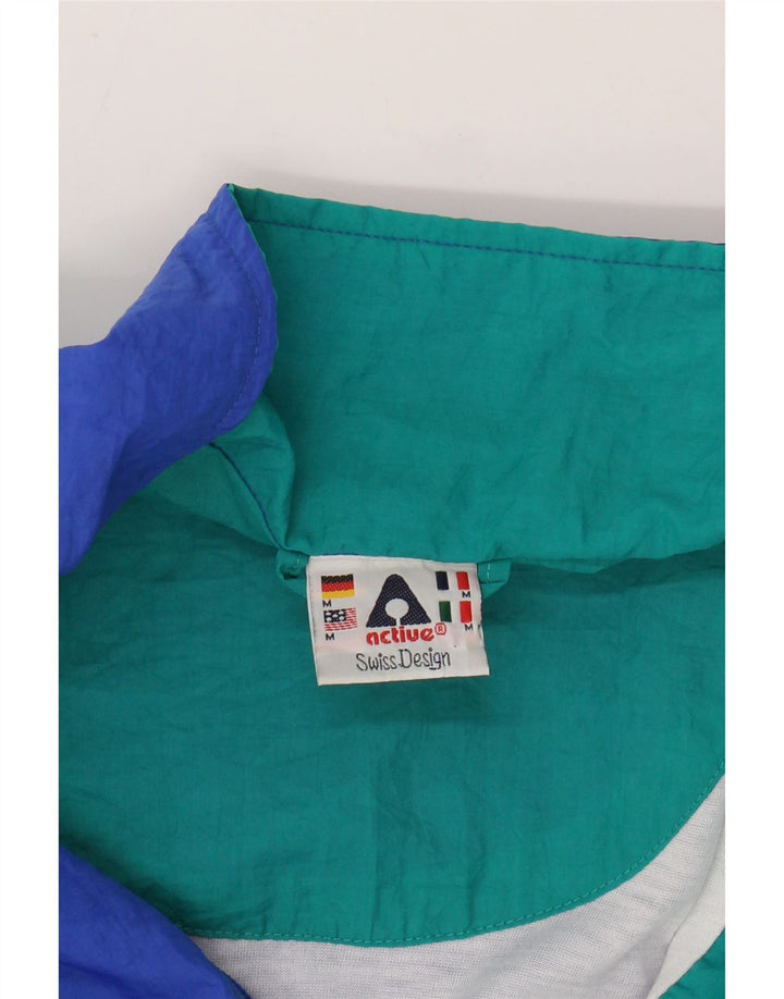 ACTIVE Hombre Chaqueta de chándal color block azul medio Poliéster