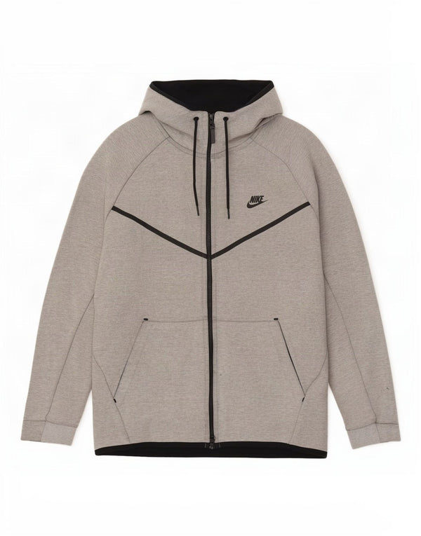 Nike Sudadera con capucha y cremallera para hombre XL Algodón gris