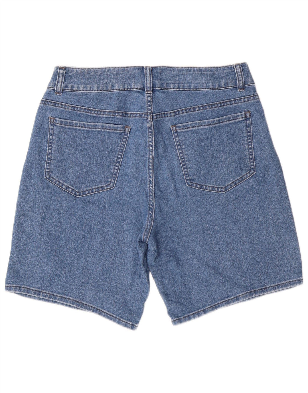 LEE Womens Riders Mid Rise Denim Shorts US 10 Grande W30 Algodón Azul
