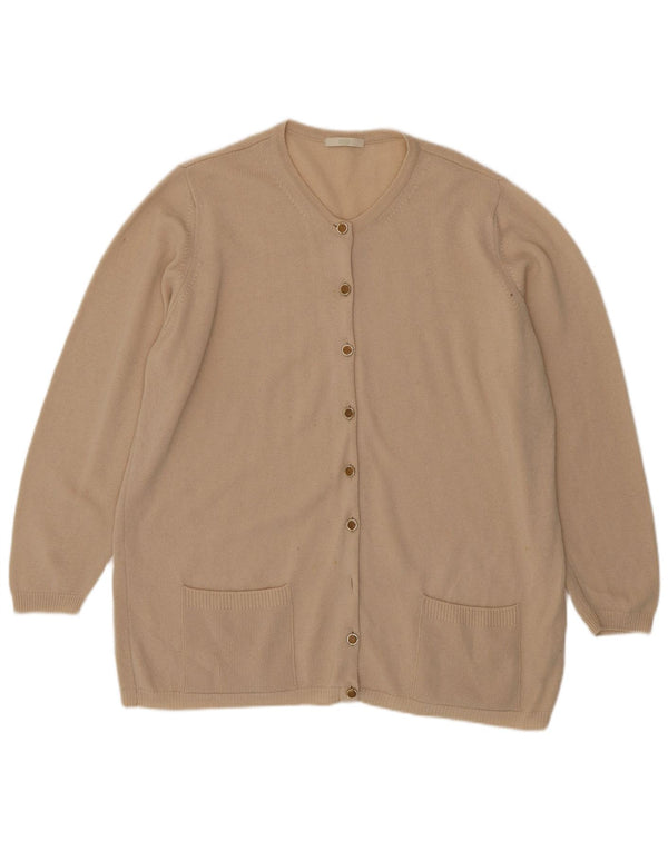 Marks & Spencer Suéter tipo cárdigan para mujer UK 20 2XL Lana de cordero beige