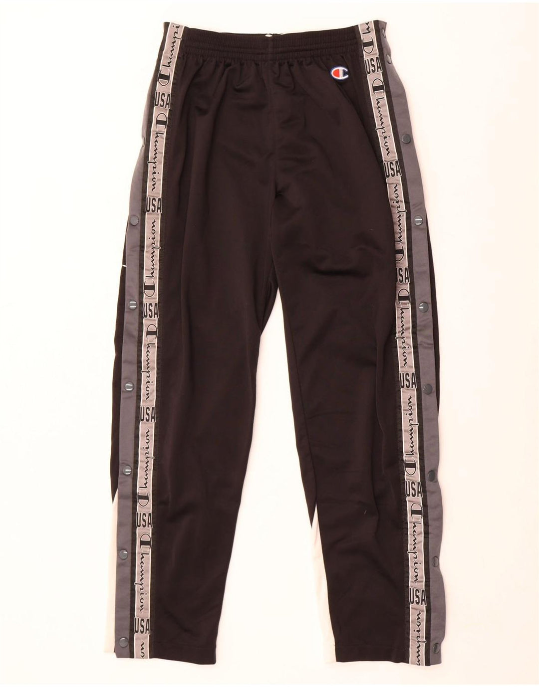 Champion USA Graphic Pantalones De Chándal Negro Grande Colorblock