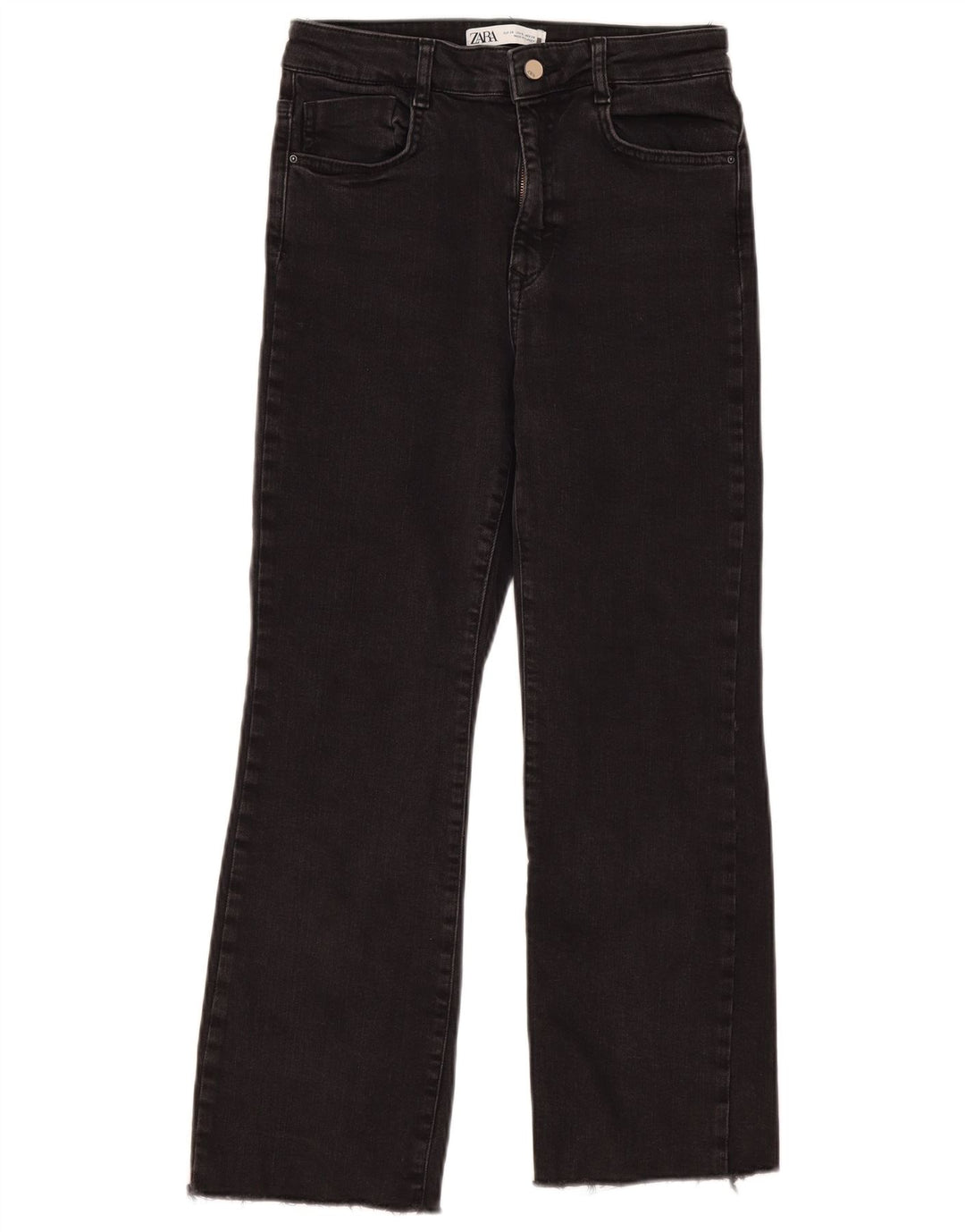 Zara Vaqueros Rectos Mujer EU 38 Small W28 L26 Negro
