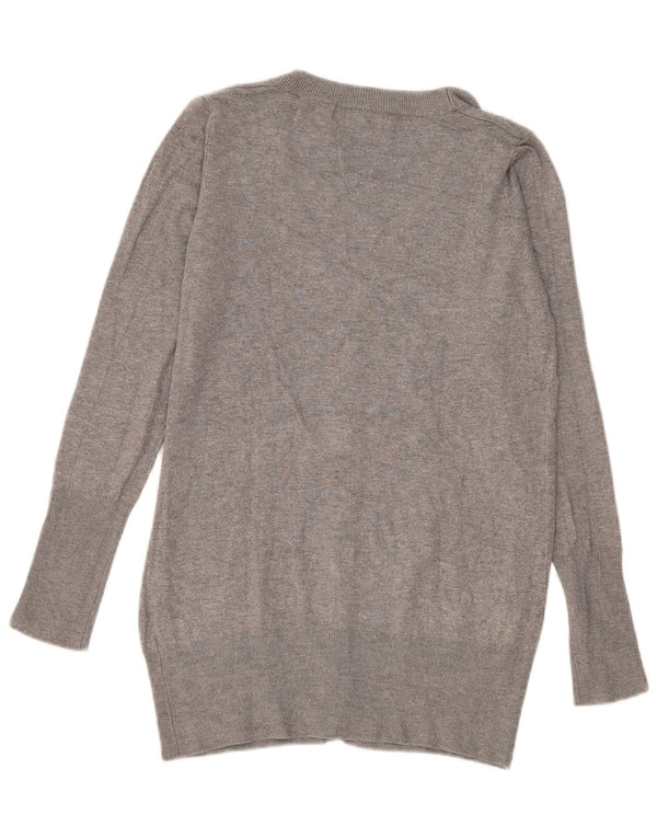 Zara Mujer Cárdigan Suéter UK 44 Grande Gris