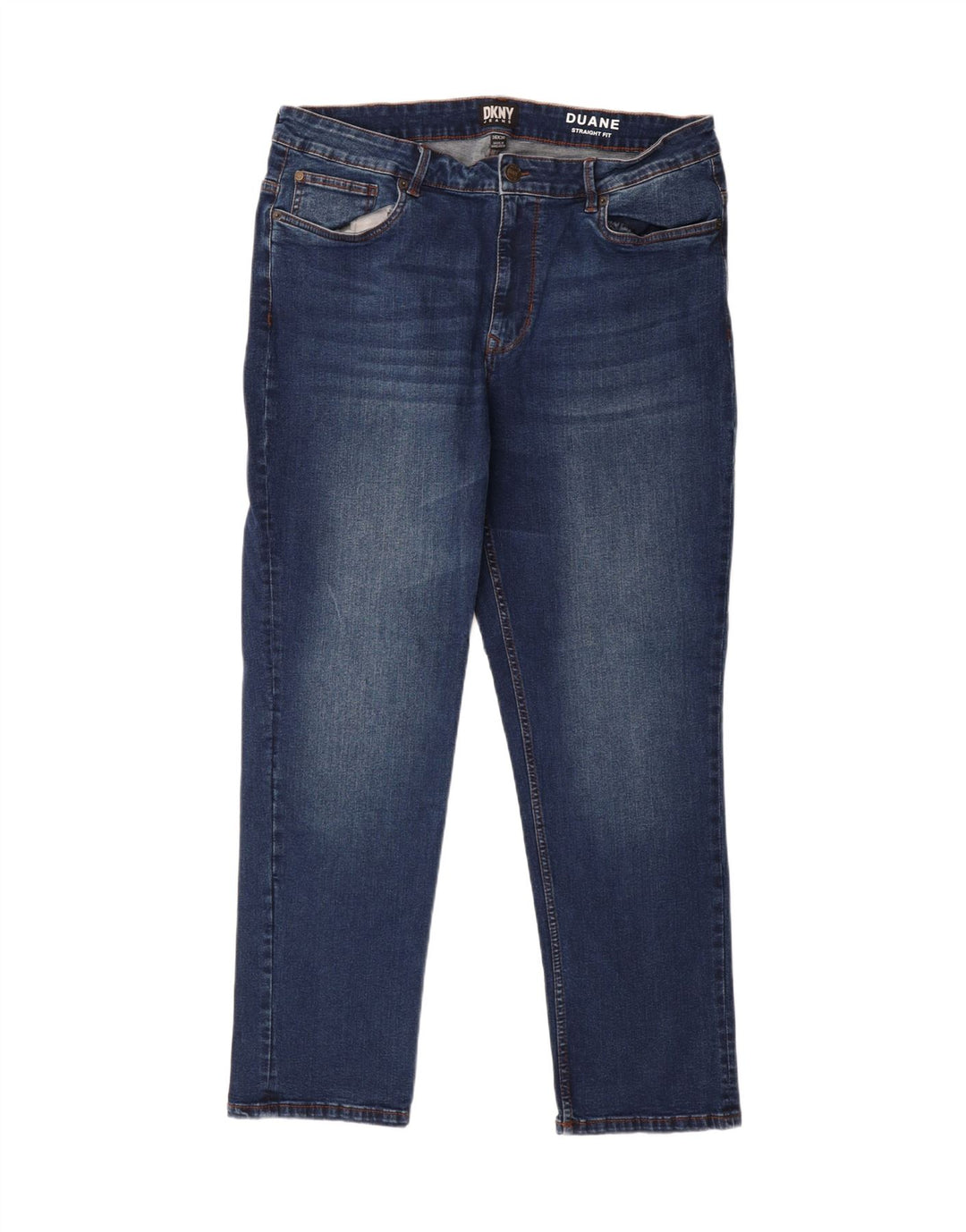 DKNY Mens Duane Straight Jeans W36 L30 Blue Cotton Vintage Dkny and Second-Hand Dkny from Messina Hembry 