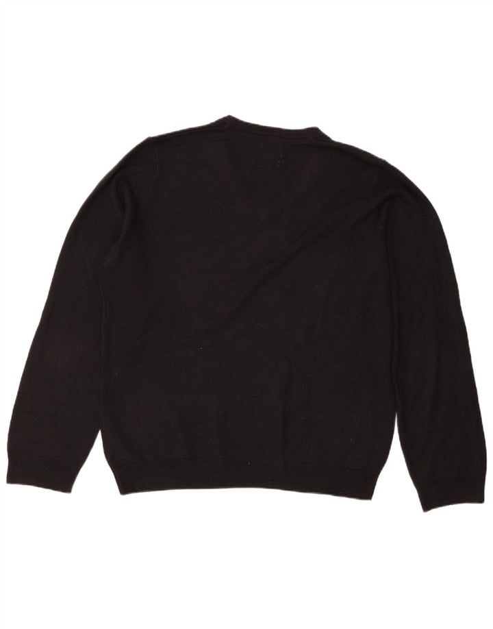 Marks & Spencer Jersey Regular Fit con Cuello en V para Hombre Acrílico Negro Grande